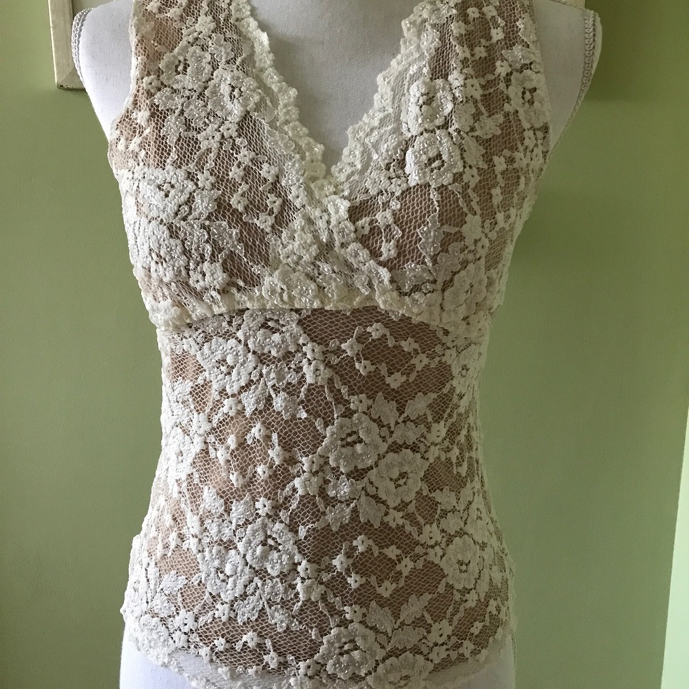 CAbi sleeveless lace tank